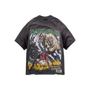 REPRESENT Iron Maiden Graphic T-Shirt Men GREY T-Shirts